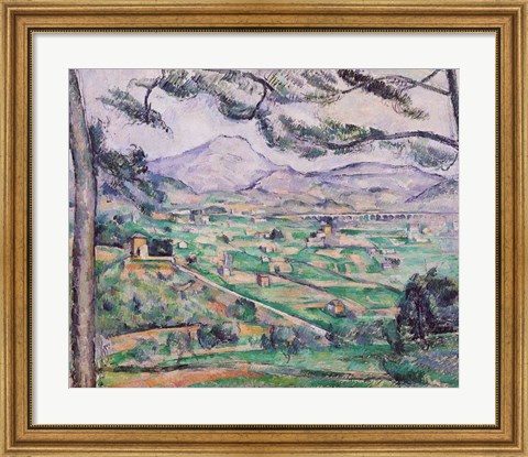 Framed Montagne Sainte-Victoire B Print