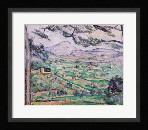 Framed Montagne Sainte-Victoire B Print
