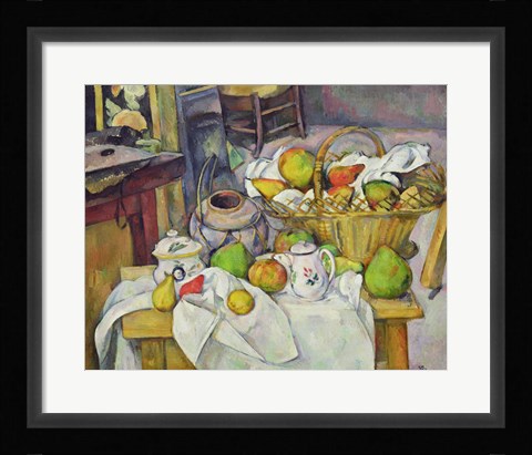 Framed Still life with basket Print