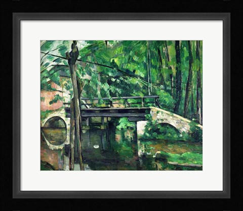 Framed Bridge at Maincy Print