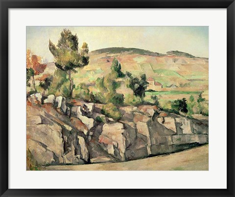 Framed Hillside in Provence Print