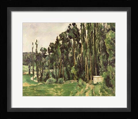 Framed Poplars Print