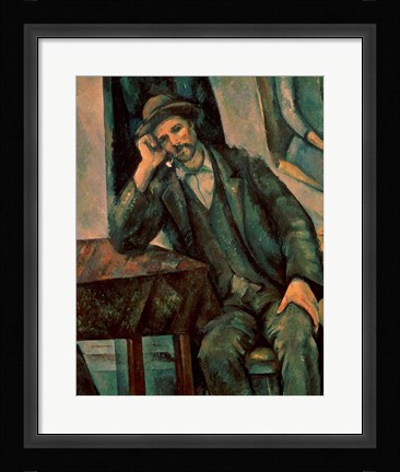 Framed Man Smoking a Pipe Print