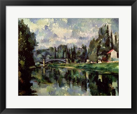 Framed Banks of the Marne at Creteil, c.1888 Print