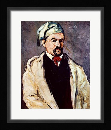 Framed Portrait of a Man in a Blue Cap Print