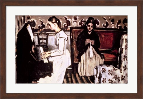 Framed Girl at the Piano Print