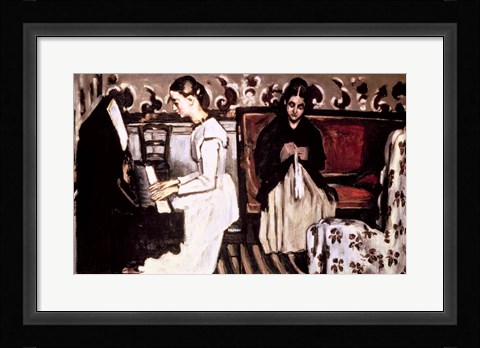 Framed Girl at the Piano Print