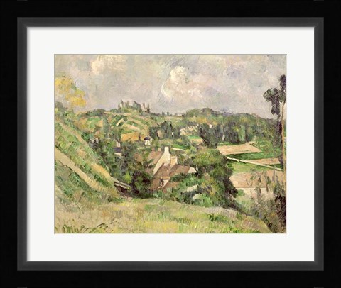 Framed Auvers-sur-Oise, seen from the Val Harme Print