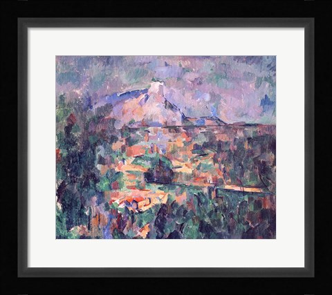 Framed Montagne Sainte-Victoire from Lauves Print