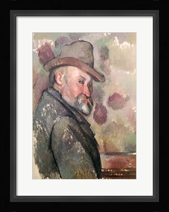 Framed Self Portrait with Hat Print