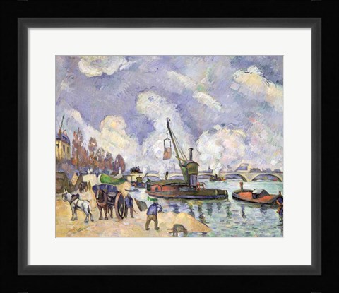 Framed Quai de Bercy, Paris Print