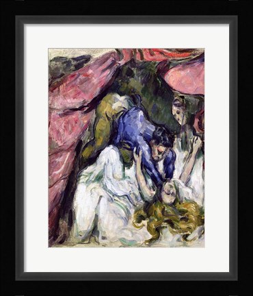 Framed Strangled Woman Print