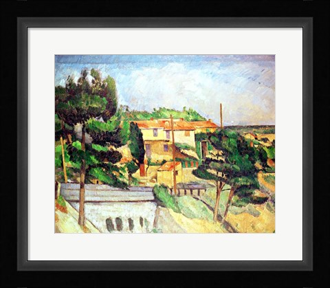 Framed Viaduct at Estaque Print