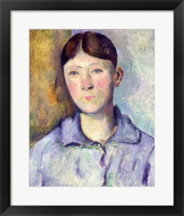 Framed Portrait of Madame Cezanne, 1885-90 Print