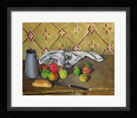Framed Fruit, Serviette and Milk Jug, c.1879-82 Print