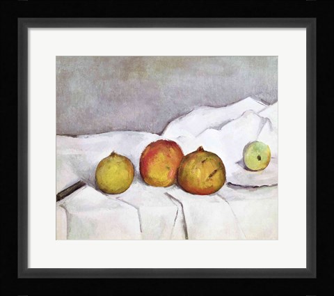 Framed Fruit on a Cloth, c.1890 Print