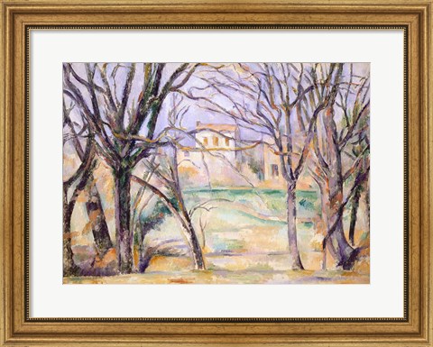 Framed Trees and houses, 1885-86 Print