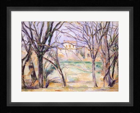 Framed Trees and houses, 1885-86 Print