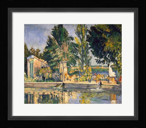 Framed Jas de Bouffan, the pool, c.1876 Print