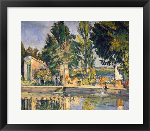 Framed Jas de Bouffan, the pool, c.1876 Print