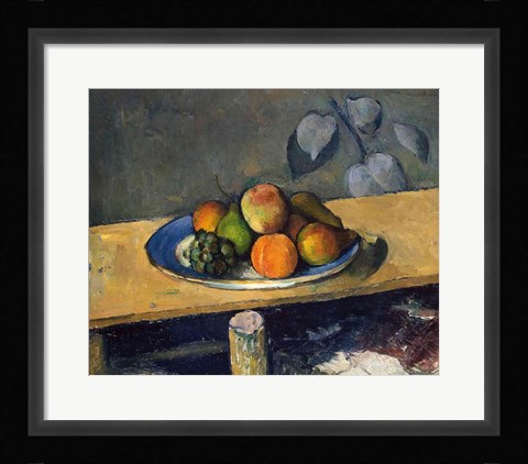 Framed Apples, Pears and Grapes, c.1879 Print