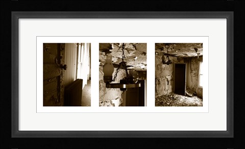 Framed Urban Renewal Triptich (Sepia) Print