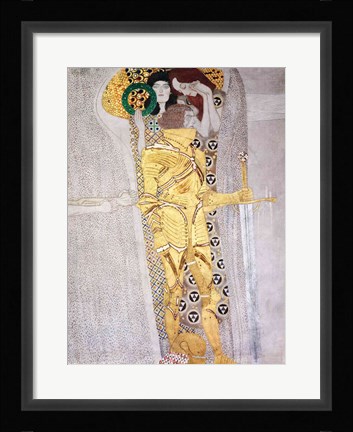 Framed Knight detail of the Beethoven Frieze Print