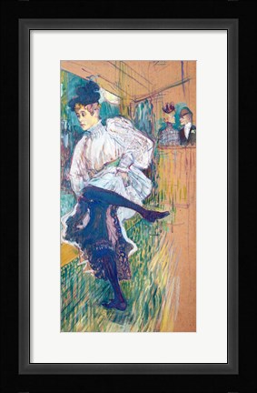 Framed Jane Avril Dancing Print