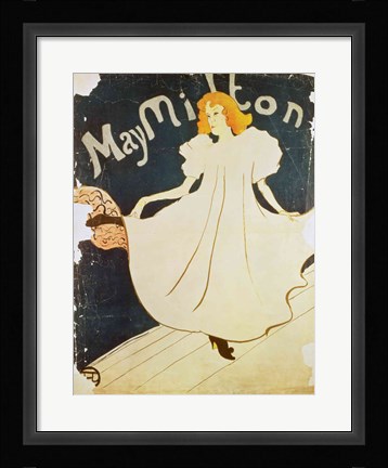 Framed May Milton, France, 1895 Print