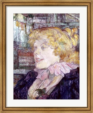 Framed English Girl from &#39;The Star&#39; at Le Havre, 1899 Print