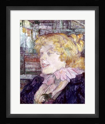 Framed English Girl from 'The Star' at Le Havre, 1899 Print