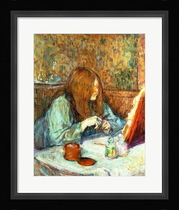 Framed Madame Poupoule at her Toilet, 1898 Print