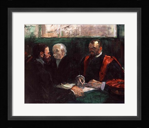 Framed Examination at the Faculty of Medicine, 1901 Print