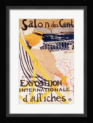 Framed Poster advertising the 'Exposition Internationale d'Affiches', Paris, c.1896 Print