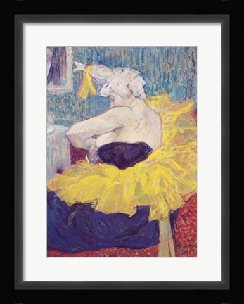 Framed Clowness Cha-U-Kao in a Tutu, 1895 Print