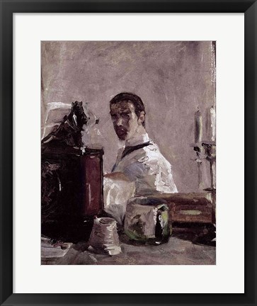 Framed Self Portrait, 1880 Print