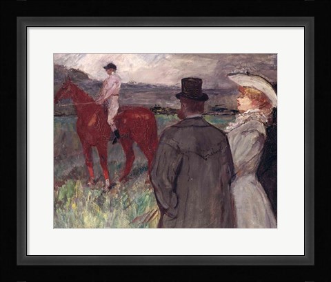 Framed At the Racecourse, 1899 Print