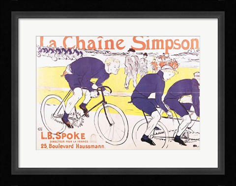 Framed Simpson Chain, 1896 Print
