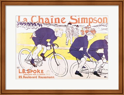 Framed Simpson Chain, 1896 Print
