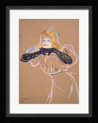 Framed Yvette Guilbert Print