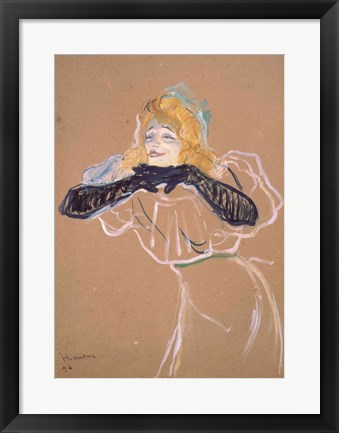 Framed Yvette Guilbert Print