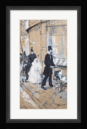 Framed First Communion Day, 1888 Print