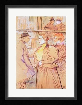 Framed Portrait of Marcelle Lendor, 1895 Print