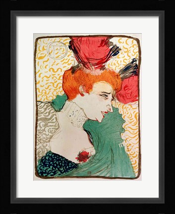 Framed Mademoiselle Marcelle Lender, 1895 Print