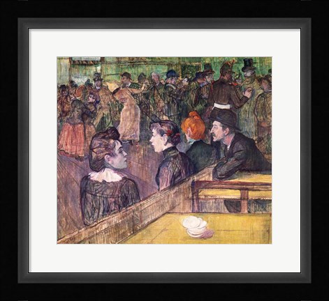 Framed At the Moulin de la Galette, 1899 Print