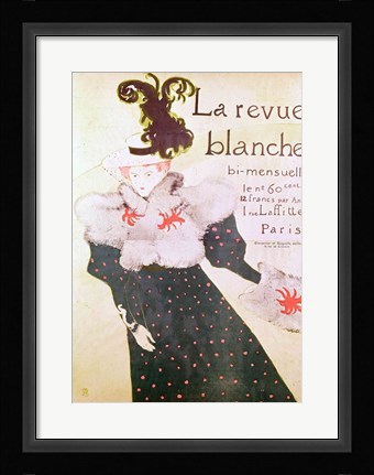 Framed Poster advertising 'La Revue Blanche', 1895 Print
