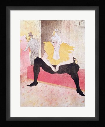 Framed Clowness Cha-U-Kao Seated, 1896 Print