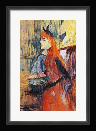 Framed Singing Lesson, 1882 Print