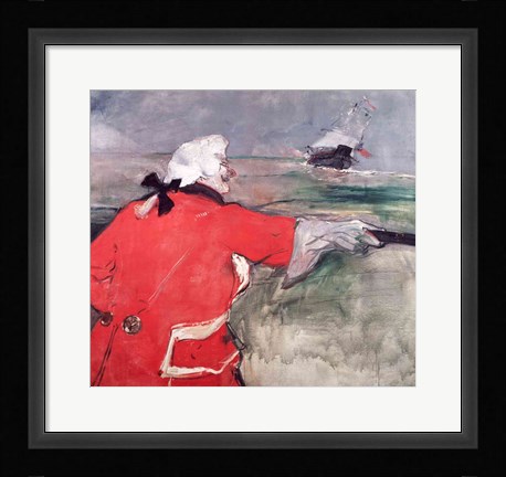 Framed Admiral Viaud Print