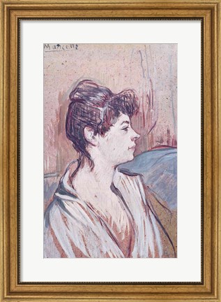 Framed Marcelle, 1894 Print